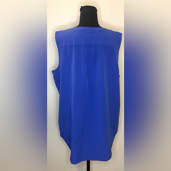Talbots- Blue business casual tank top blouse Size XL - Picture 4 of 8